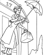 Mary Poppins Lliwio Ar -lein